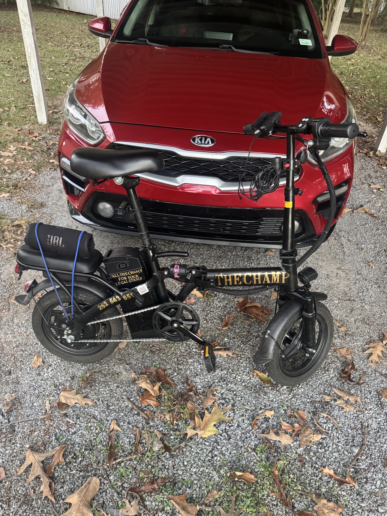 The Champ's e-bike — The Champ side
